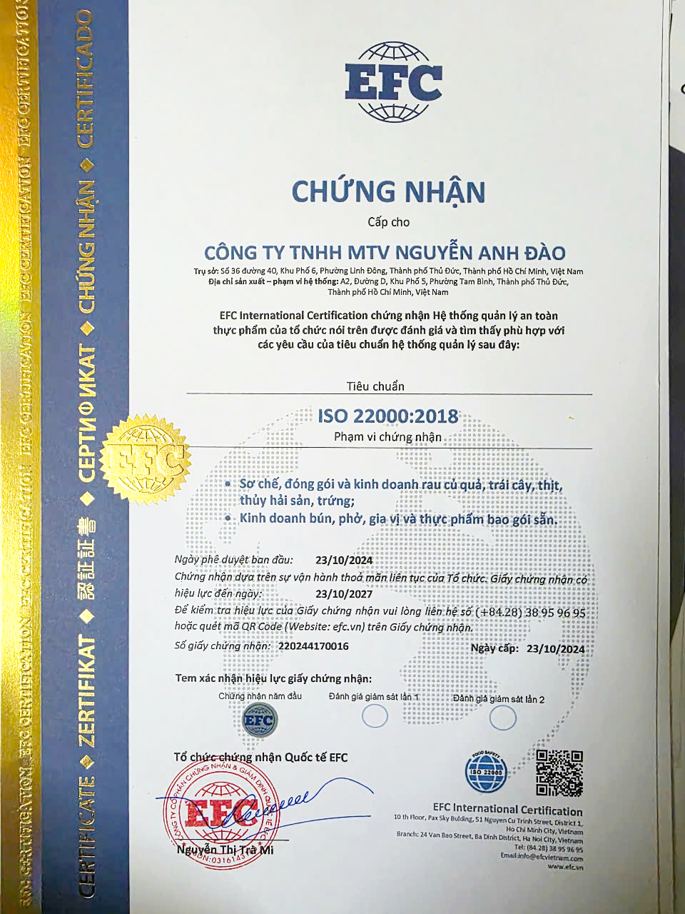Chứng chỉ, chứng nhận